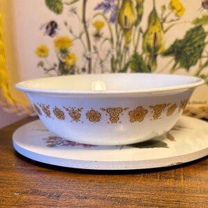Vintage Butterfly Gold soup bowl(2)